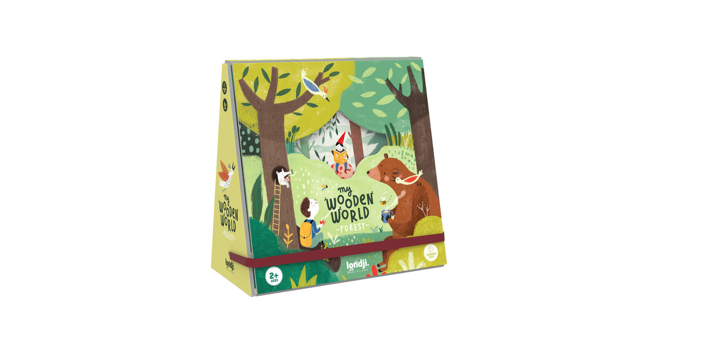 Holzsteine meine Holz Welt - LONDJI Wooden Toys - My wooden world forest